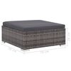 vidaXL Set Divani da Giardino 8 pz con Cuscini in Polyrattan Grigio