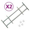 vidaXL Grate per Finestre Regolabili 2 pz 1000-1500 mm