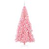 vidaXL Albero di Natale con 300 LED con supporto Rosa 210 cm PVC