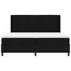 vidaXL Letto a Sorgente LED con materasso Nero 200 x 200 cm Tessuto