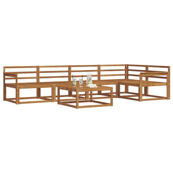 vidaXL Set di divani da esterno 6 pcs Naturale