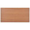 vidaXL Tavolo Pranzo Marrone 120x60x73cm Compensato Massello e Acciaio