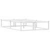 vidaXL Giroletto senza Materasso Bianco 120x200 cm in Metallo