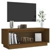vidaXL Mobile Porta TV Ambrato 90x35x35 cm in Legno Massello di Pino