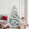 vidaXL Albero di Natale artificiale con 300 LED Bianco 180 cm PE e PVC