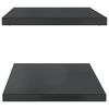 vidaXL Mensole a Muro 2 pz 100x40x3 cm Nero in Acciaio Inossidabile