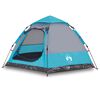 vidaXL Tenda da Campeggio Cabina 4 Persone Blu a Rilascio Rapido