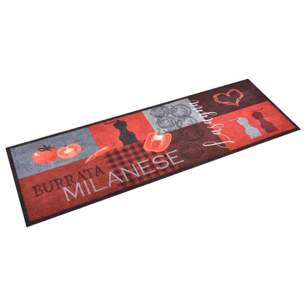 vidaXL Tappetino da Cucina Lavabile Pomodori 60x180 cm