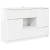 vidaXL Credenza Bianco Lucido 100 x 30 x 65,6 Legno ingegnerizzato