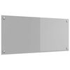 vidaXL Schienale da cucina Grigio chiaro 90 x 40 cm vetro temperato