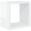 vidaXL Mensole Parete a Cubo 6 pz Bianco Lucido 22x15x22 cm