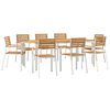 vidaXL Set da Pranzo per Giardino 9 pz
