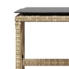 vidaXL Set Pranzo da Giardino 17 pz con Cuscini Beige Misto Polyrattan