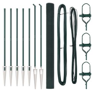 vidaXL Palo della recinzione Verde