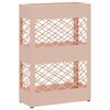 vidaXL Stand per Ombrelli da Pioggia Rosa 28 x 12 x 41 cm Acciaio