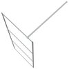 vidaXL Parete Doccia Walk in Argento 80x195 cm Vetro Trasparente ESG