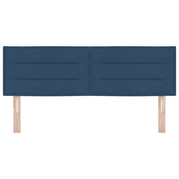 vidaXL Testiera Blu 160 cm Tessuto