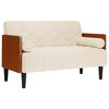 vidaXL Divano Divanetto con Cuscini Bolster 110 cm Lino