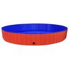 vidaXL Piscina per Cani Pieghevole Rossa 300x40 cm in PVC