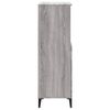 vidaXL Credenza Grigio Sonoma 60x36x110 cm in Legno Multistrato