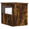 vidaXL Gabbia Cani da Arredamento Rovere Fumo 55x75x65cm Multistrato