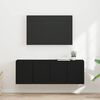 vidaXL Mobile TV da parete 2 pcs Nero 59,5 x 31 x 40 cm
