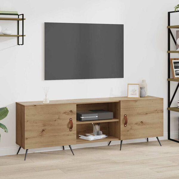 vidaXL Mobile TV rovere artigianale 150 x 30 x 50 cm Legno multistrato