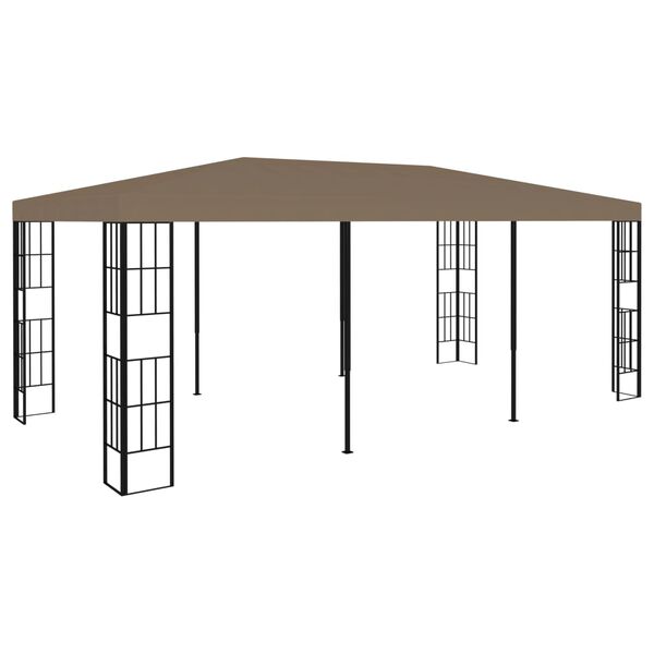 vidaXL Gazebo 6x3 m Grigio Talpa