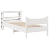 vidaXL Giroletto con Testiera Bianco 90x200 cm Legno Massello di Pino