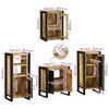 vidaXL Set di mobili per il bagno 4 pcs Legno di mango massello