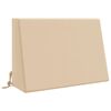 vidaXL Cuscino per schienale SOEST 100% Poliestere Crema
