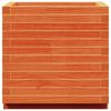 vidaXL Fioriera Giardino Marrone Cera 50x50x49,5cm Legno Massello Pino