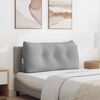 vidaXL Cuscino per Schiena Grigio Nuvola 100 x 24 x 50 cm Tessuto