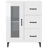 vidaXL Credenza 69,5x34x90 cm in Legno Multistrato Bianco Lucido