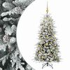 vidaXL Albero di Natale Artificiale con Rami Pieghevoli 120 cm 150 LED