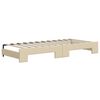 vidaXL Divano Letto con Letto Estraibile Crema 90x200 cm in Tessuto
