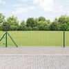 vidaXL Recinzione con Posto Verde 0,4 x 10 m Acciaio e PVC