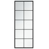 vidaXL Specchio da Parete Nero 100x40 cm in Metallo