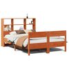 vidaXL Letto Libreria senza Materasso Marrone Cera 120x200 cm in Pino