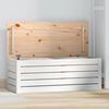 vidaXL Contenitore Portaoggetti Bianco 89x36,5x33cm Massello di Pino
