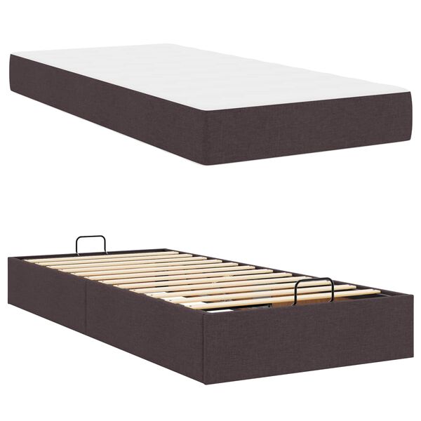 vidaXL Struttura letto con materasso con materasso 2 pcs Tanno Tessuto