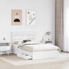vidaXL Letto con Contenitore Bianco 120 x 190 cm Legno multistrato