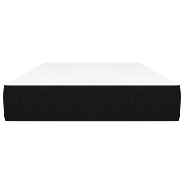 vidaXL Materasso a Molle Insacchettate Nero 90x200x20 cm in Tessuto