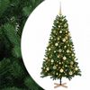 vidaXL Albero di Natale artificiale con palline 120 cm 150 LED