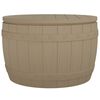 vidaXL Contenitore da Giardino 3 in 1 Polipropilene Marrone Chiaro