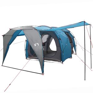 vidaXL Tenda a tunnel Blu 382 x 262 x 214 cm