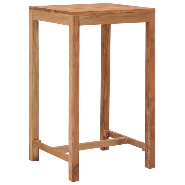 vidaXL Tavolo da Bar da Giardino 60x60x105 cm Legno Massello di Teak