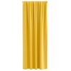 vidaXL Tende Blackout con Anelli 2 pcs Giallo senape 245 x 140 cm