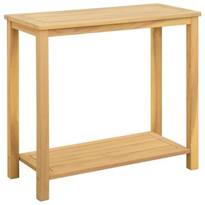 vidaXL Tavolo Consolle da Giardino 80x35x75cm Legno Massello di Acacia
