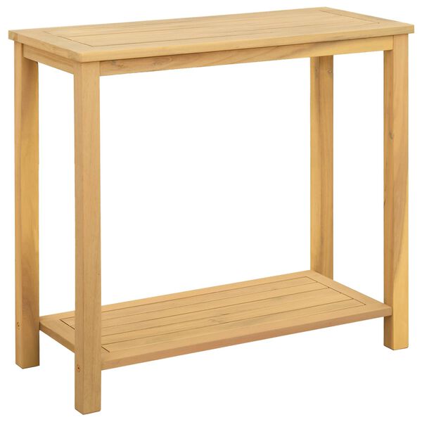 vidaXL Tavolo Consolle da Giardino 80x35x75cm Legno Massello di Acacia